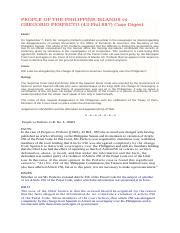 people vs jayson, 346 phil 847|List of case digests of people vs. jayson .